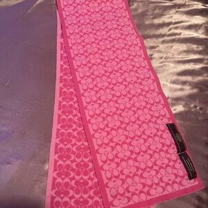 Beautiful two toned pink Coach scarf
